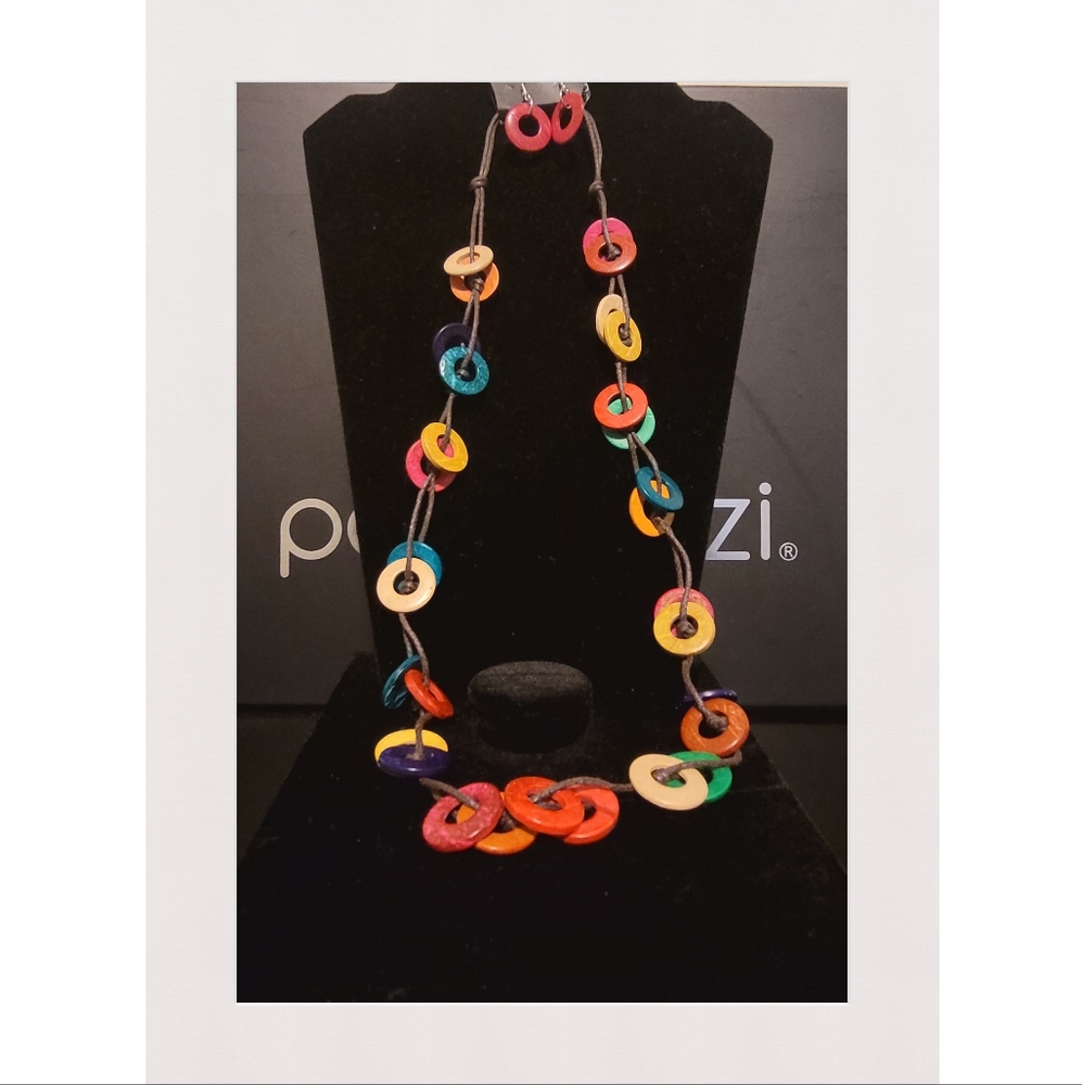 Paparazzi Jewelry Waikiki Winds Multi Colored Necklace with Earring Set!